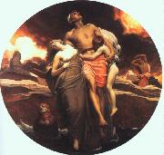 Lord Frederic Leighton And the Sea Gave Up the Dead Which Were in It oil painting on canvas